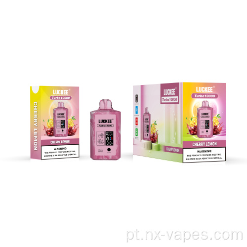 Turbo 10000puffs 22 ml de bobina de malha dupla